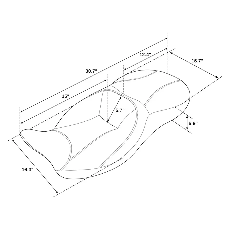 C.C Rider Sunrider 2-Up verlengde zitplaats voor Harley