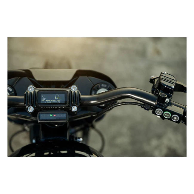 Rough Crafts 1,3" Stuurverhogers Zwart voor Harley