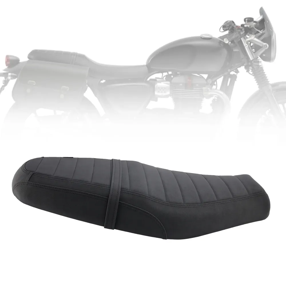 Ruiterpassagiersstoel Voor Achter Kussen Onder Zwart Voor Street Twin Speed Twin BrownS