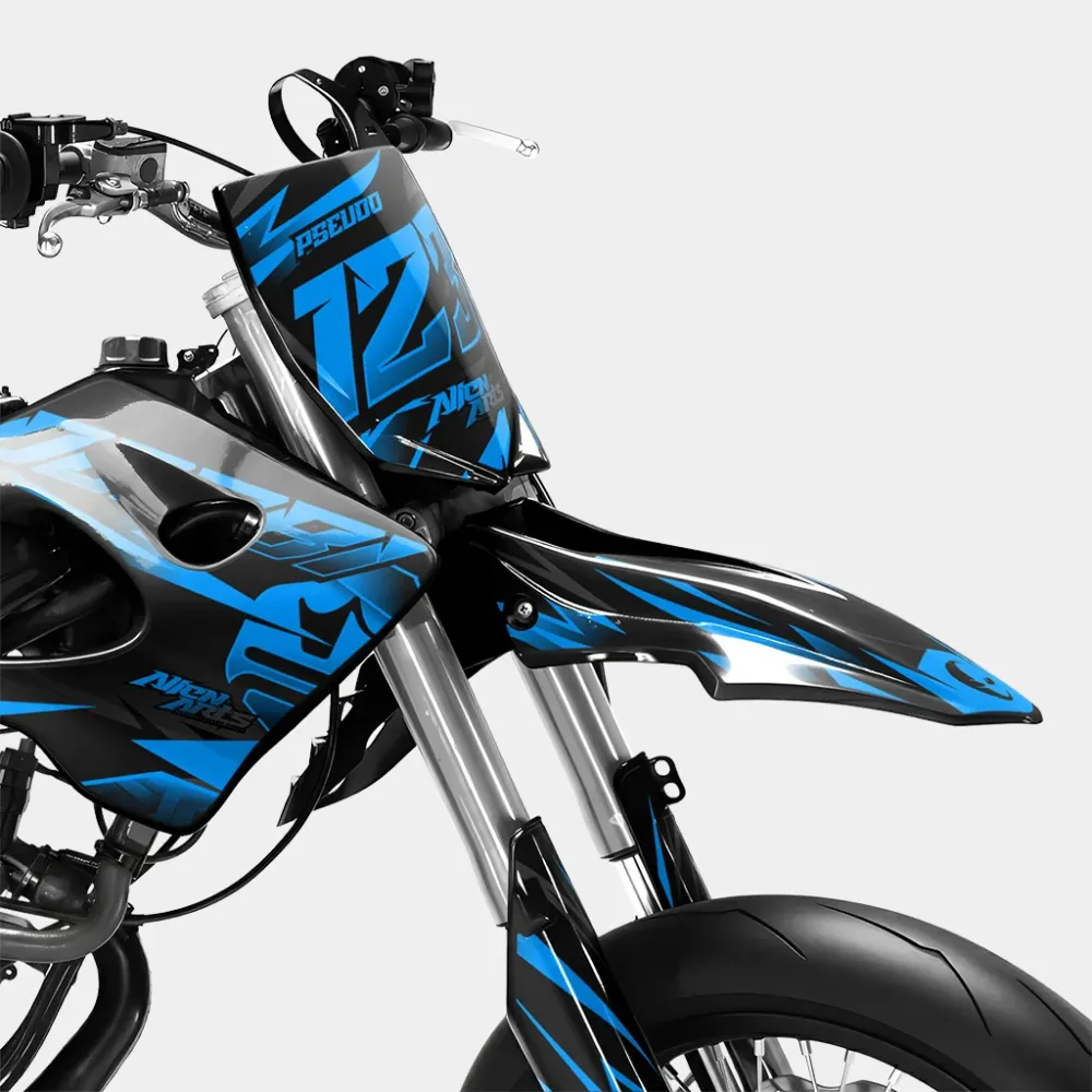SABLE - Decoratieset DERBI 50cc - Blauw