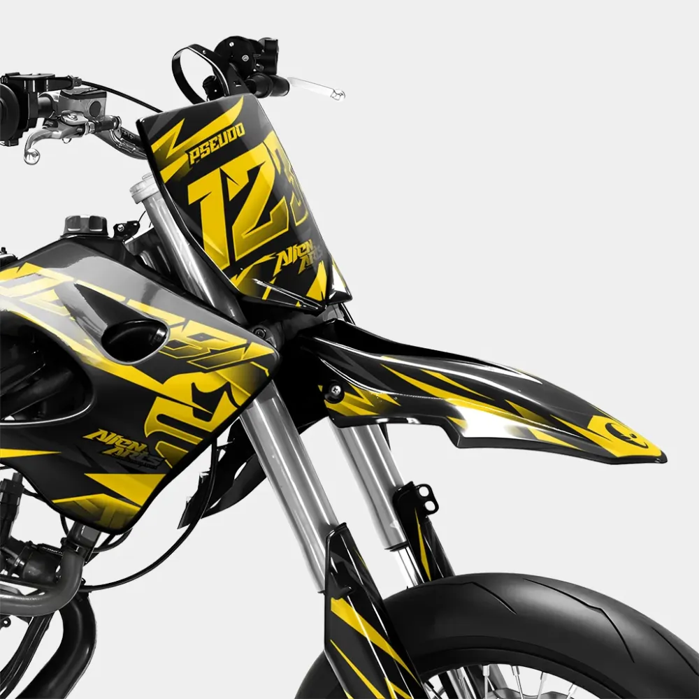 SABLE - Decoratieset DERBI 50cc - Donkergeel