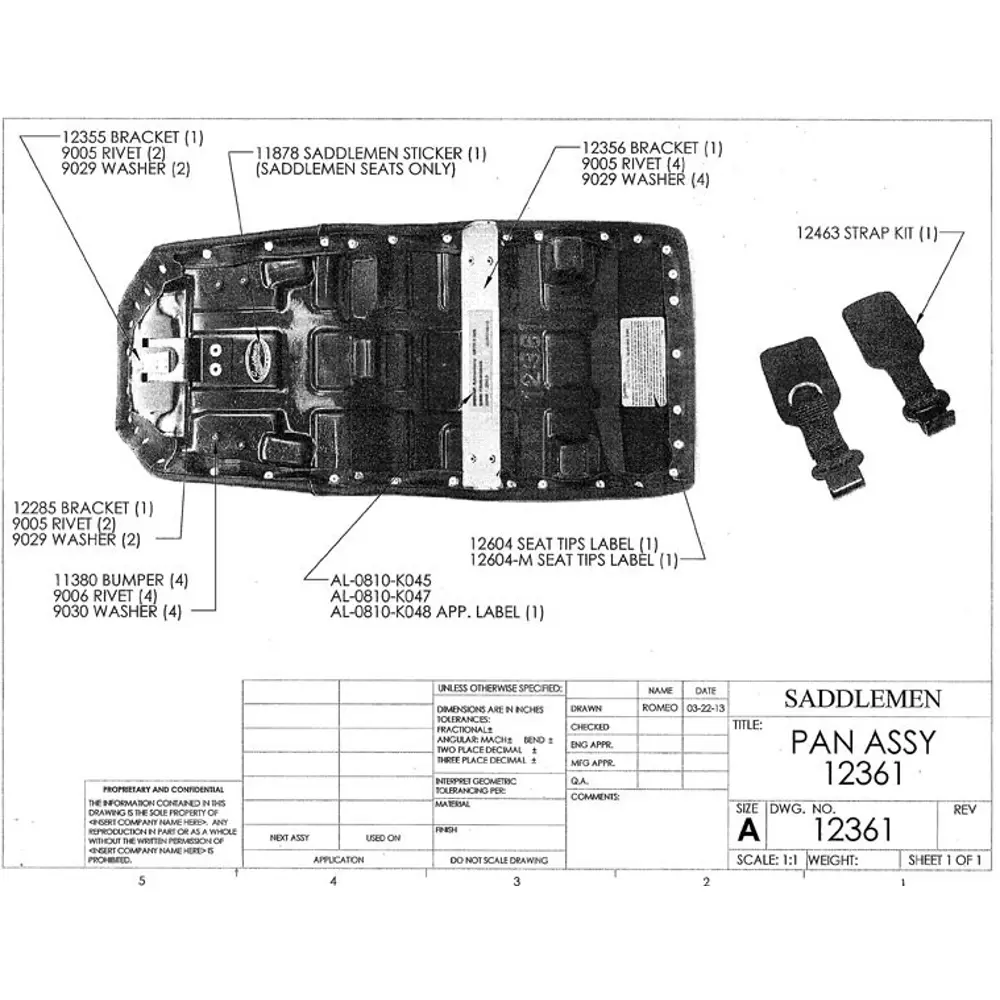 Saddlemen Adventure Tour-zadel voor Kawasaki