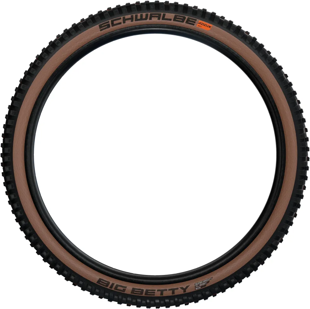 Schwalbe Big Betty vouwband 27.5x2.40" Super Gravity Addix Soft SnakeSkin Tubeless
