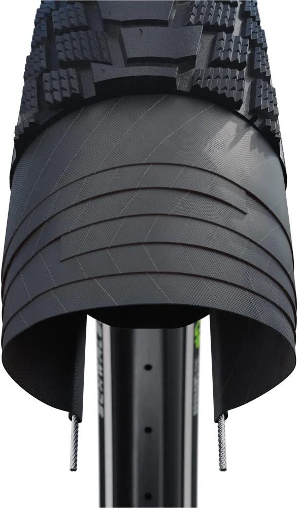 Schwalbe Pick-Up Performance Draadband 26x2.60" Super Defense TwinSkin Reflex Addix zwart