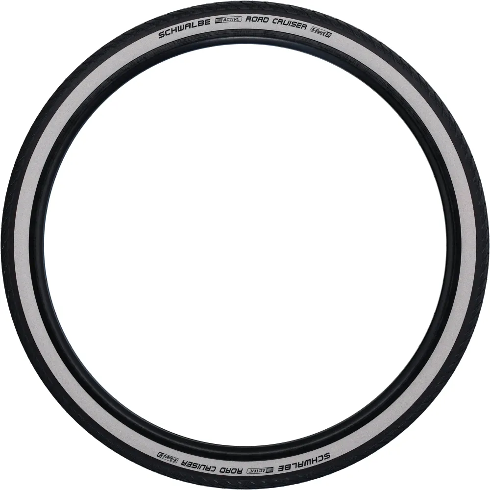 Schwalbe Road Cruiser Draadband 20x1.75" K-Guard Active zwart/wit