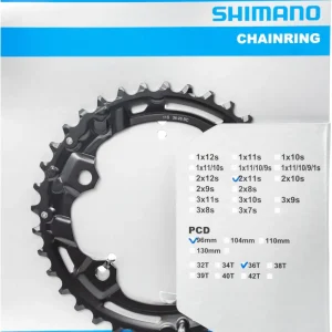 Shimano Deore FC-M5100-2 kettingblad 11-speed 96mm zwart