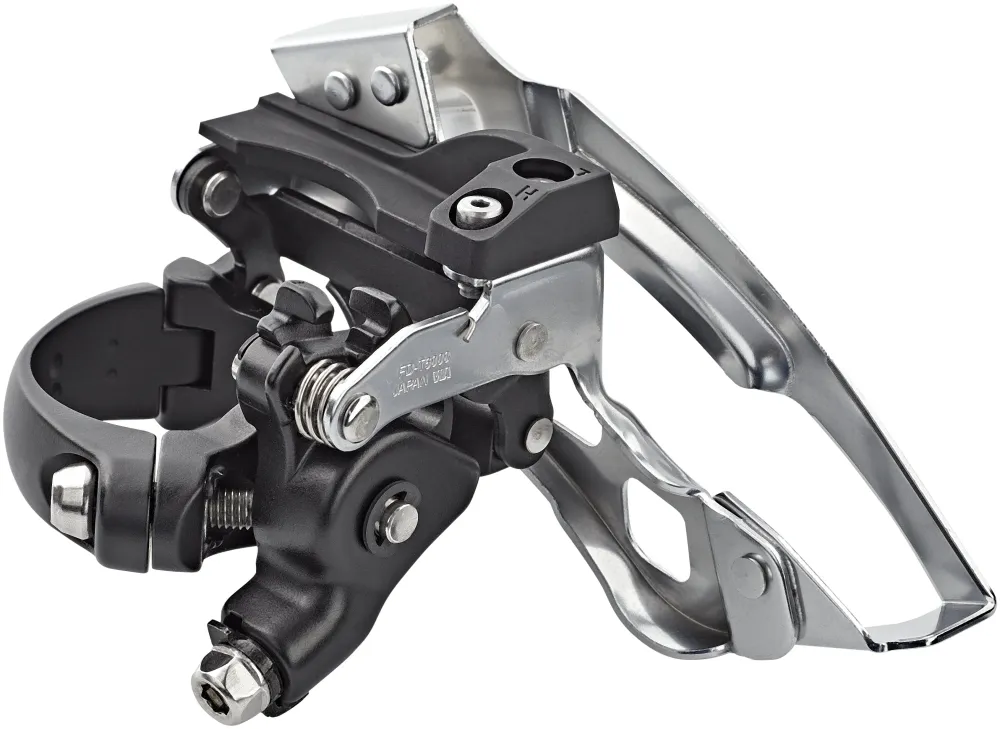 Shimano Deore Trekking FD-T6000 Voorderailleur 3x10 Klem diep Top Swing grijs