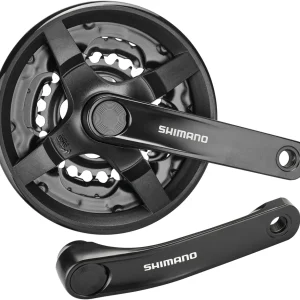Shimano FC-TY301 crankstel Vierkant 6/7/8-speed 42/34/24 tanden zwart