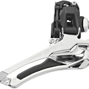 Shimano GRX FD-RX400 Voorderailleur 2x10 aanlas zwart/zilver