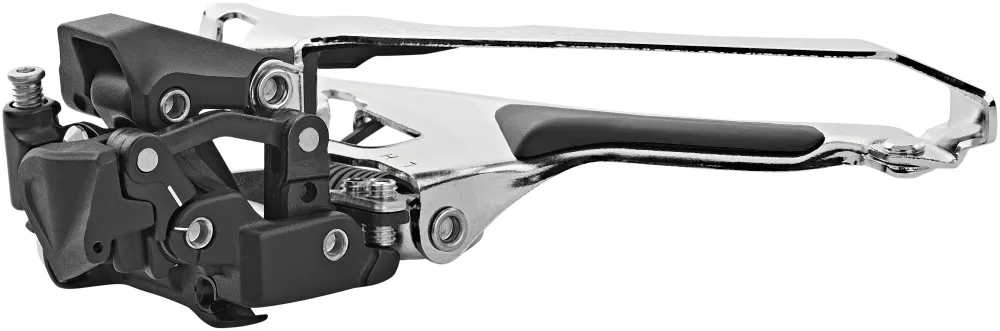 Shimano GRX FD-RX400 Voorderailleur 2x10 aanlas zwart/zilver