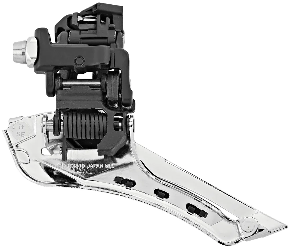 Shimano GRX FD-RX810 Voorderailleur 2x11 Aanlas zwart/zilver