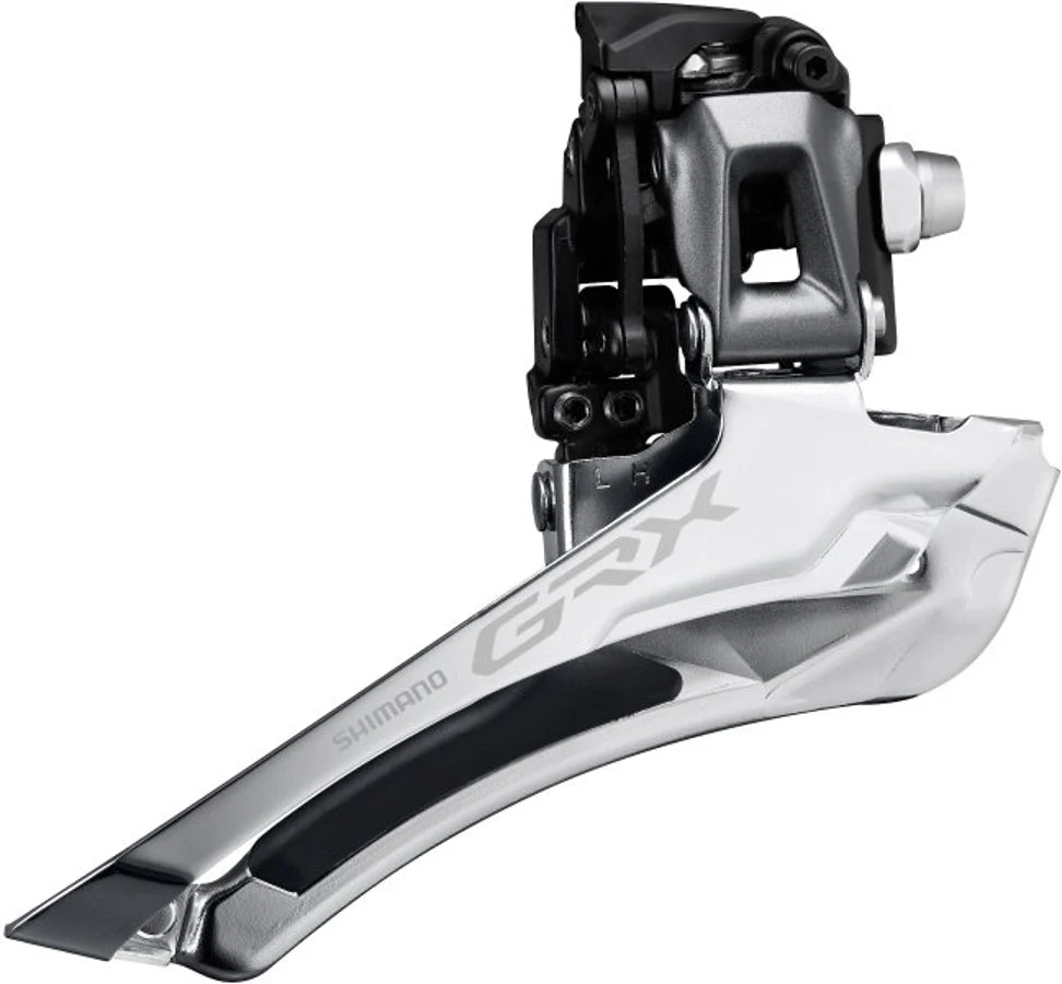 Shimano GRX FD-RX810 Voorderailleur 2x11 Aanlas zwart/zilver