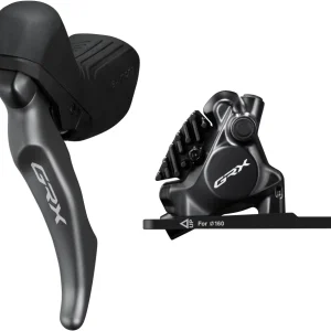 Shimano GRX ST-RX820-LA/BR-RX820 schijfremset voorzijde Flat Mount voor variabele zadelpen grijs/zwart