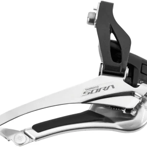 Shimano Sora FD-R3000 Voorderailleur Klem hoog 2x9 Down Pull zwart/grijs