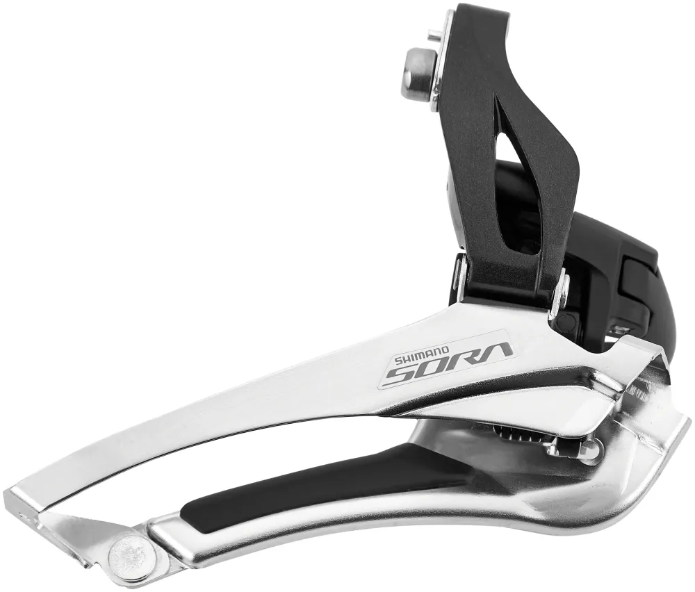 Shimano Sora FD-R3000 Voorderailleur Klem hoog 2x9 Down Pull zwart/grijs