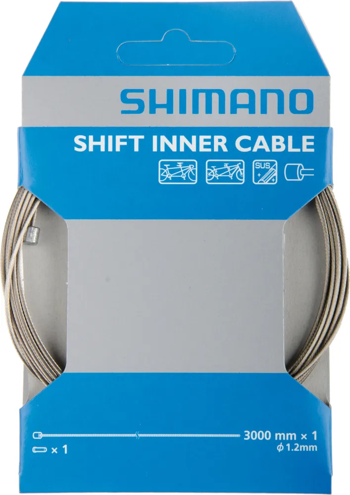 Shimano Tandem RVS Versnellingskabel 1,2x3000mm