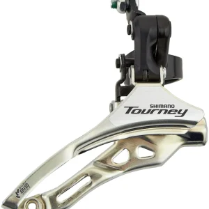 Shimano Tourney FD-TY300 Voorderailleur Klem Hoog 3x6-/7-speed Down Pull zwart/zilver