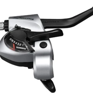 Shimano Tourney TX ST-TX800 schakelpook/remhendel voor V-brake rechts 8-speed zilver/zwart