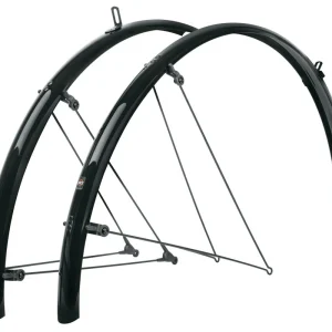 SKS Bluemels Basic spatbordset 28" 35mm zwart