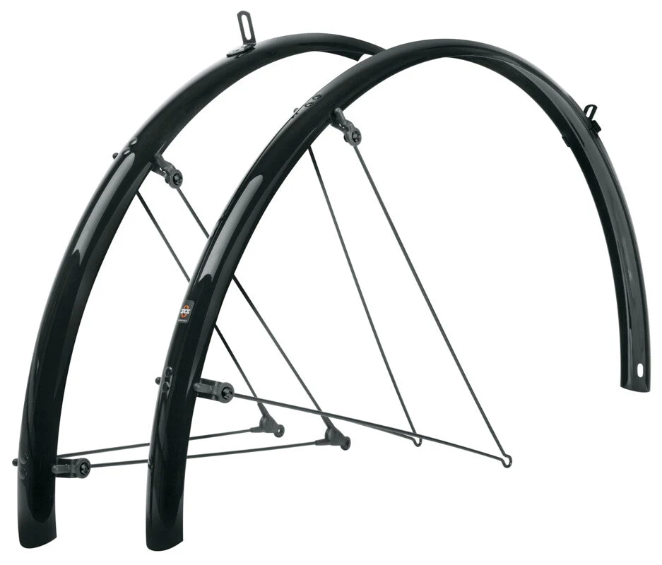 SKS Bluemels Basic spatbordset 28" 35mm zwart