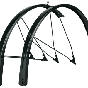 SKS Bluemels Style spatborden set 28" 46mm zwart