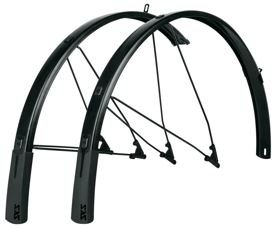 SKS Bluemels Style spatborden set 28" 46mm zwart