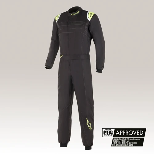 Alpinestars KMX-9 V3 overall | zwart/neon geel S&M