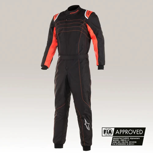 Alpinestars KMX-9 V3 overall | zwart/rood S&M