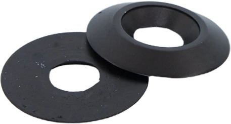 Konische ring 30mm 8mm aluminium zwart SM
