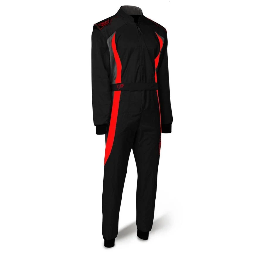 Speed overall Cordura ATLANTA CS-3 zwart/grijs/rood S&M