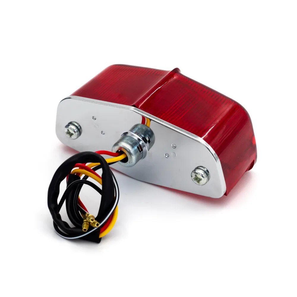 SMP Lucas Classic motorfiets achterlicht chroom