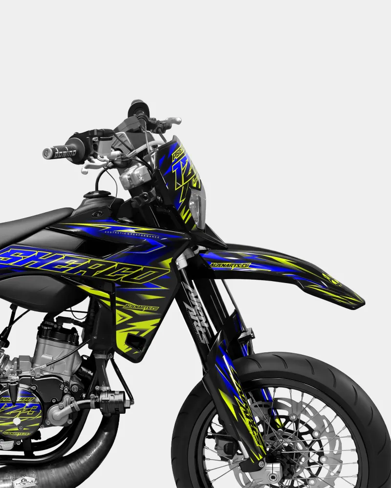 SORAE - SHERCO 50cc decoratieset - Donkerblauw