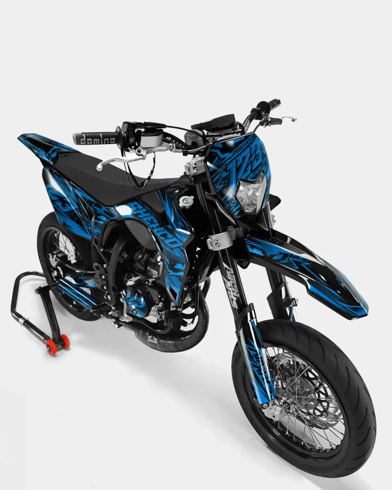 SPIEGEL - Decoratieset SHERCO 50cc - Blauw