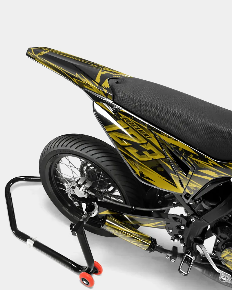 SPIEGEL - Decoratieset SHERCO 50cc - Donkergeel