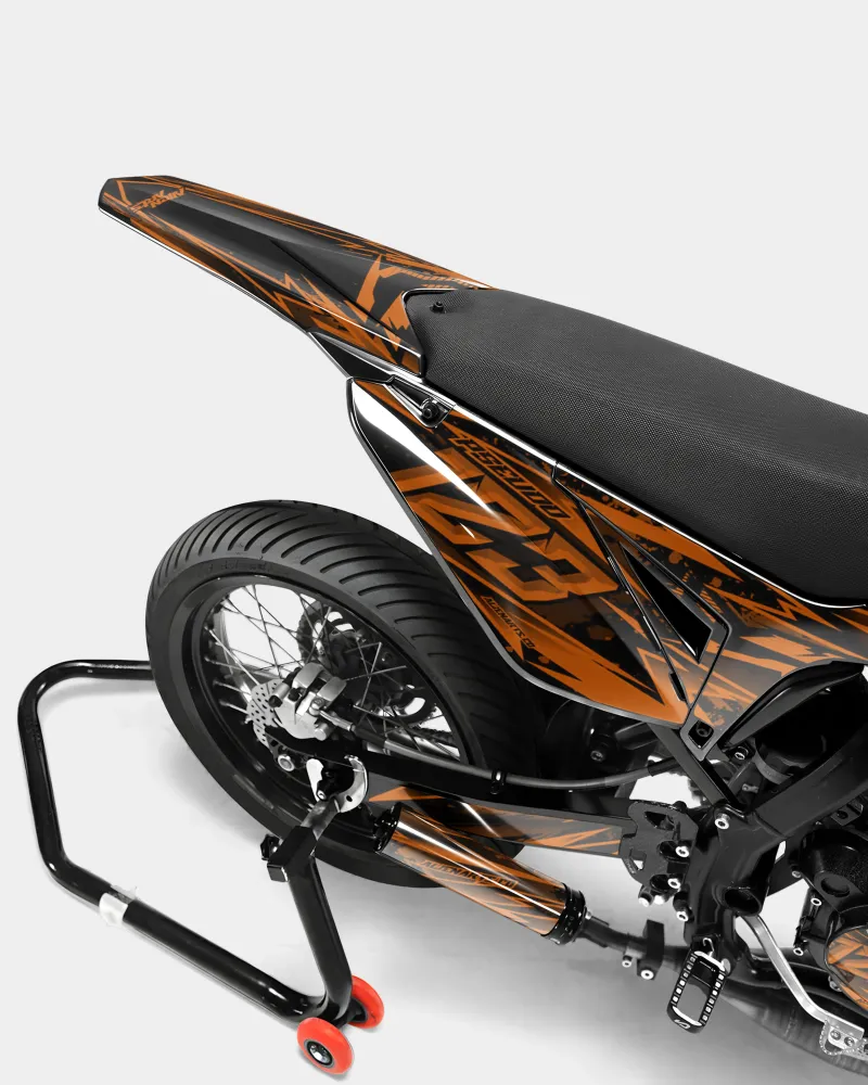 SPIEGEL - Decoratieset SHERCO 50cc - Oranje