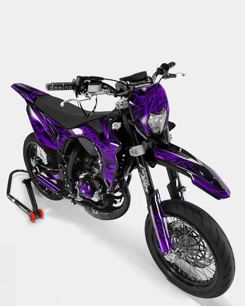 SPIEGEL - Decoratieset SHERCO 50cc - Paars