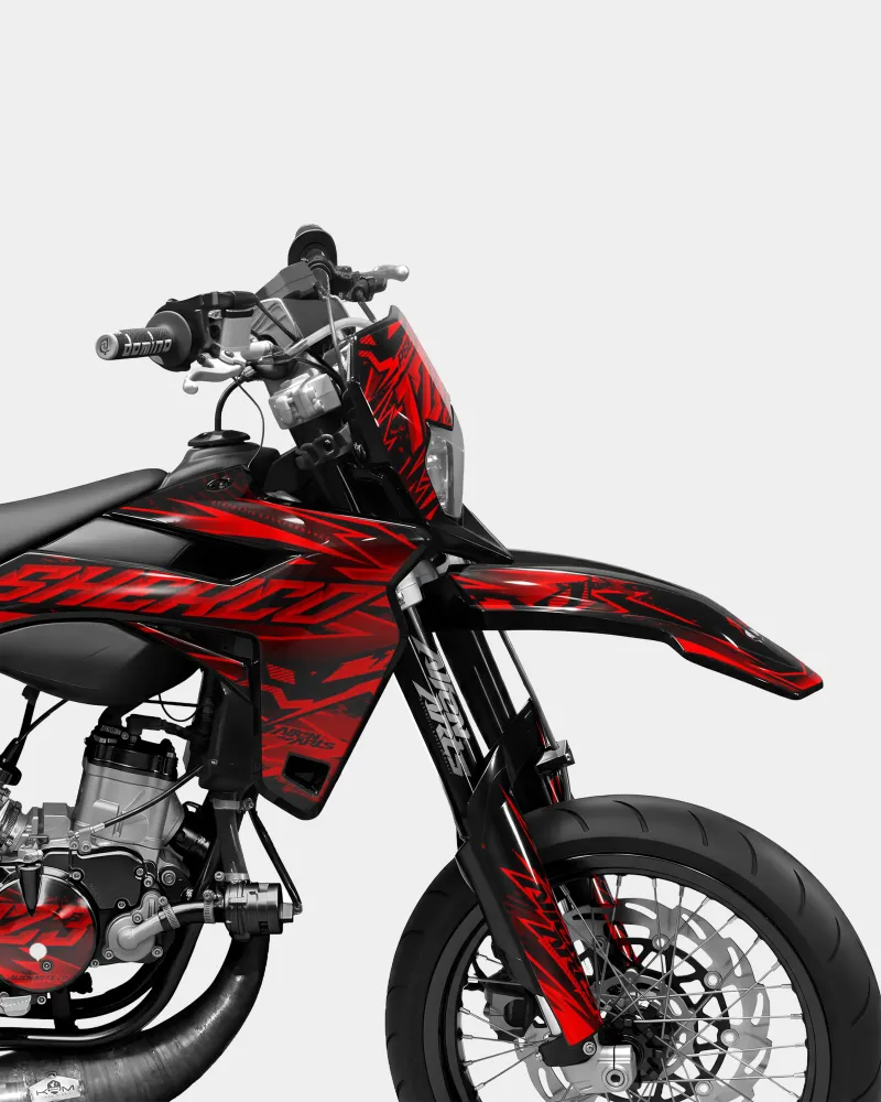 SPIEGEL - Decoratieset SHERCO 50cc - Rood