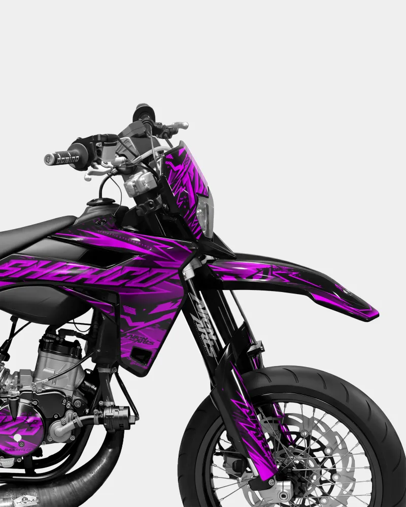 SPIEGEL - Decoratieset SHERCO 50cc - Roze