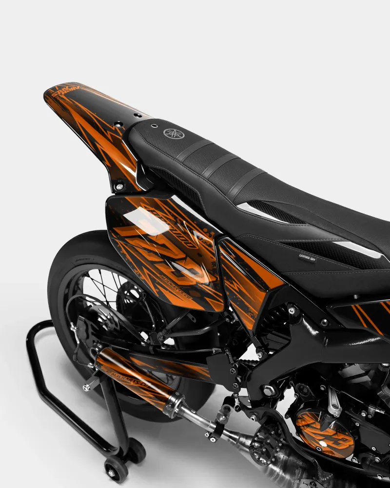 SPIEGEL - Decoratieset YAMAHA DT 50cc - Oranje