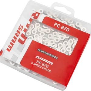 SRAM PC 870 ketting 8-speed zilver