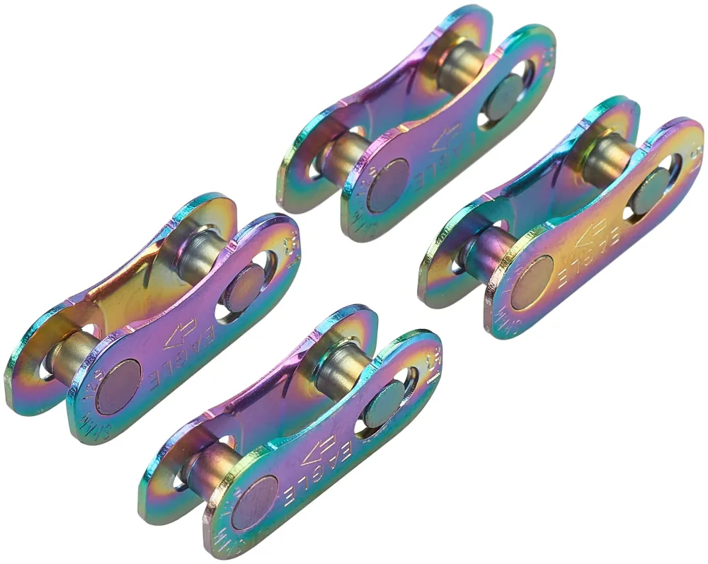 SRAM PowerLock 12-speed Eagle kettingschakel 4 stuks rainbow