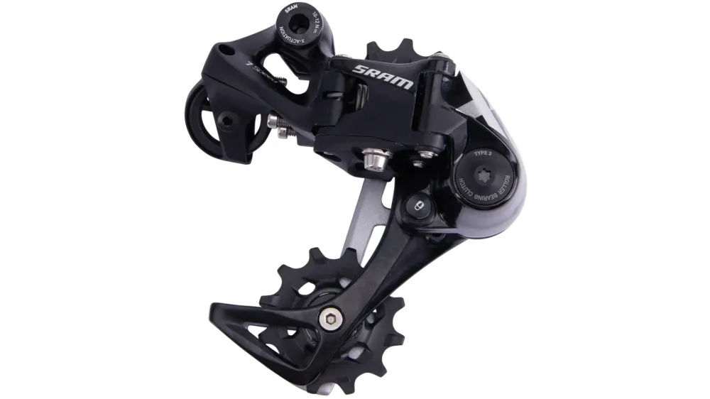 SRAM X01 DH achterderailleur 7-speed middellange kooi zwart