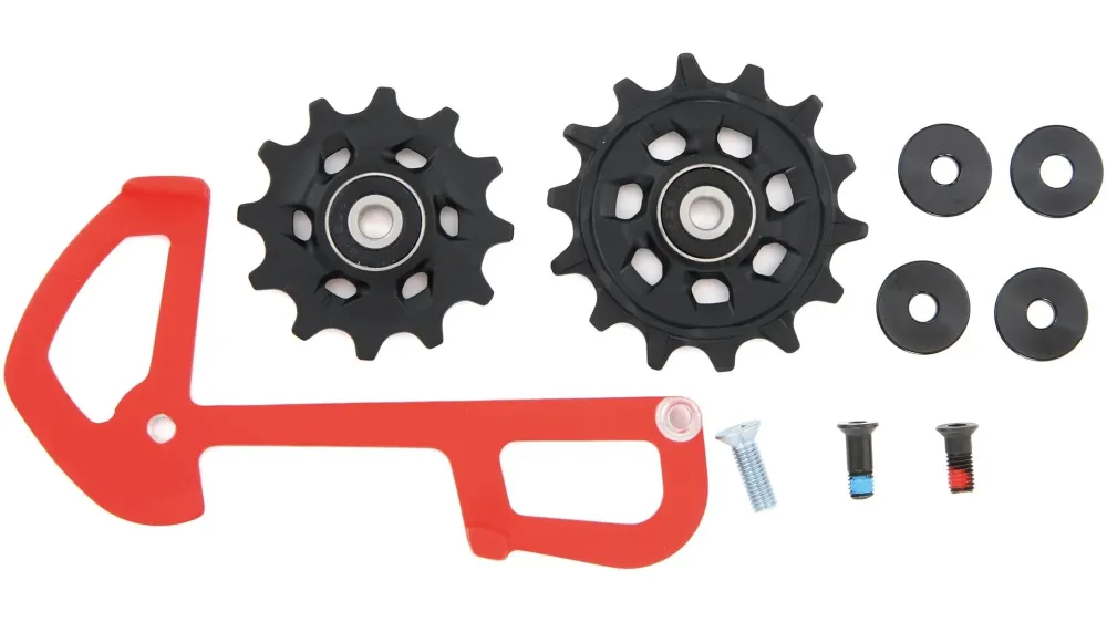 SRAM X01 binnenkooi/schakelrolletjes voor 12-speed derailleur rood