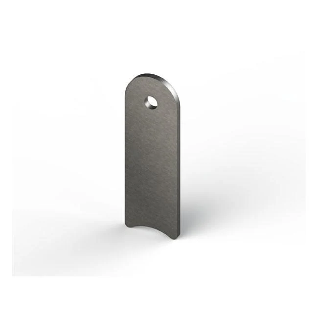 Stalen montagelipje 3mm B:25.4mm L:78mm Gat: 1/4" (6.35mm)