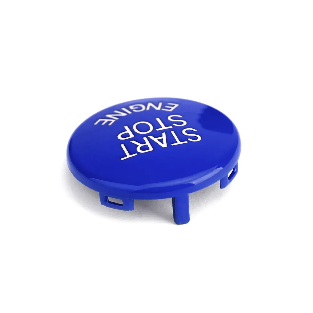 Start Stop Motorknopschakelaarafdekking voor BMW E Chassis E90 E91 X5 E70 E60 Blauw