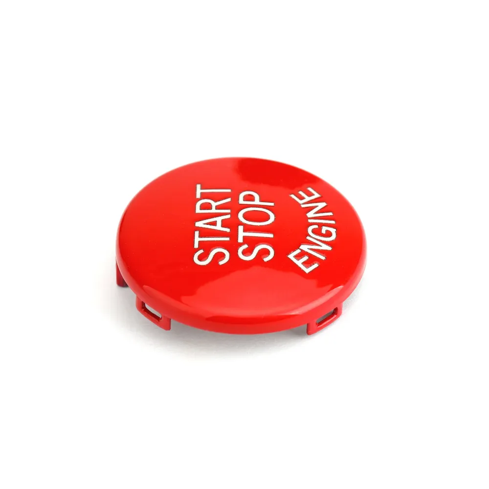 Start Stop Motorknopschakelaarafdekking voor BMW E Chassis E90 E91 X5 E70 E60 Rood