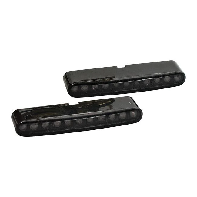 Streep LED Motorfiets Richtingaanwijzers Rook Lens