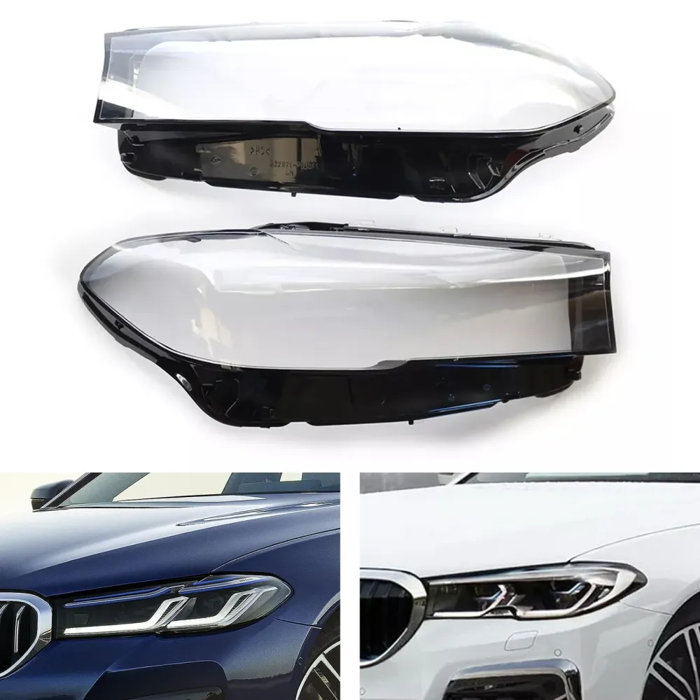 2 Stuks Koplamp Koplamp Lens Cover Shell Voor Bmw 5 Serie G30 G38 2020-2022