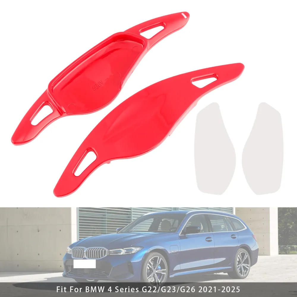 Stuurwiel Paddle Shifter Uitbreidingen Voor BMW G05 X5 F95 X5M G07 X7 G22 Rood