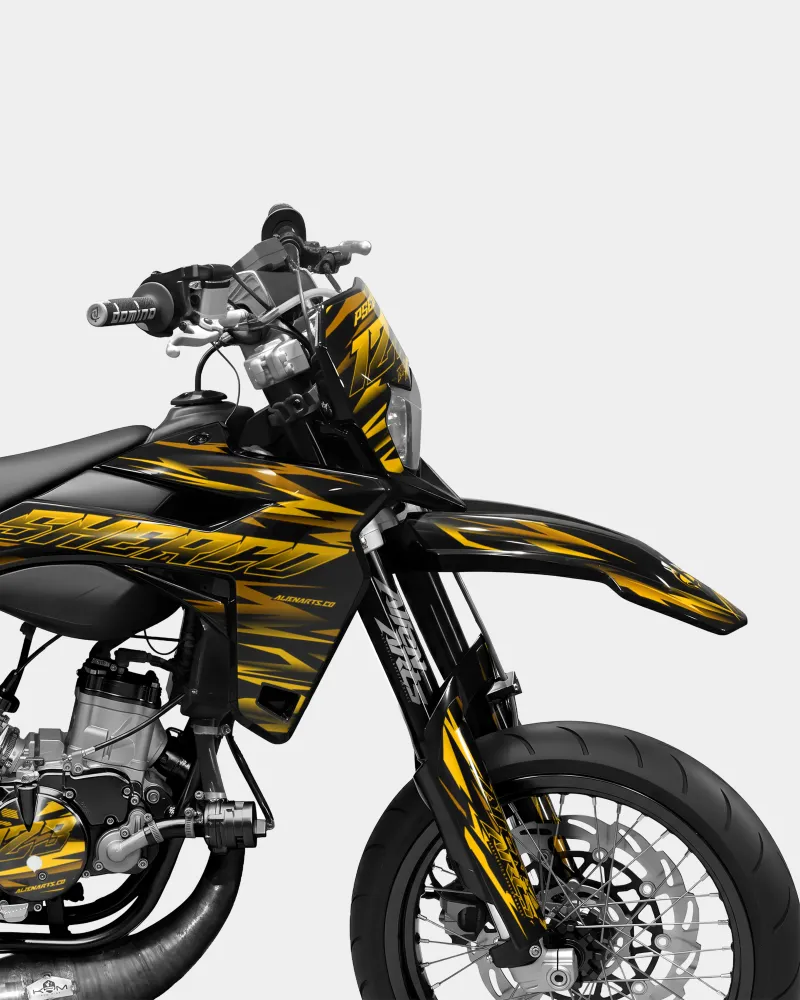 SUJAK - SHERCO 50cc decoratieset - Donkergeel